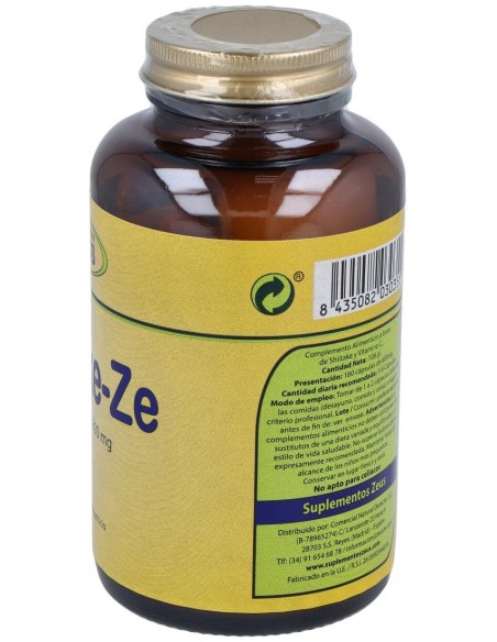 Shiitake-Ze 400Mg. 180Cap. de Zeus