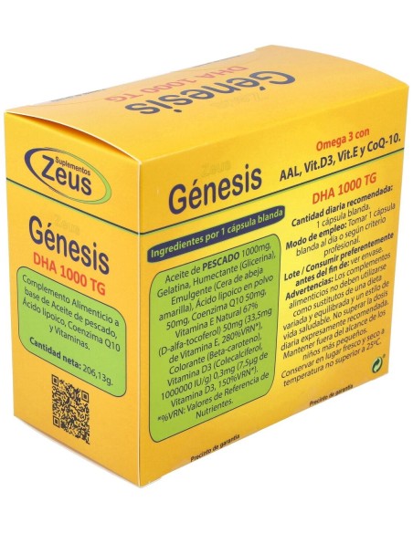 Genesis Dha Tg 1000 Omega 3 120Cap. de Zeus