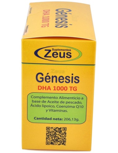 Genesis Dha Tg 1000 Omega 3 120 Cápsulas  Zeus