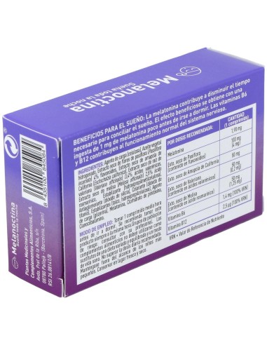 Melanoctina Sueña Toda La Noche 30Comp. de Plameca