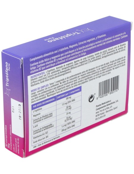 Triptofano Forte 30Comp. de Plameca