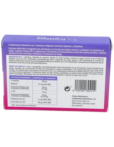 Triptofano Forte 30Comp. de Plameca