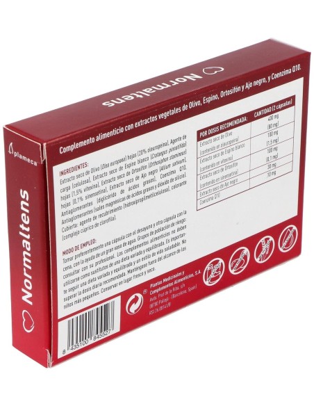 Normaltens 30 Cápsulas Vegetales de Plameca