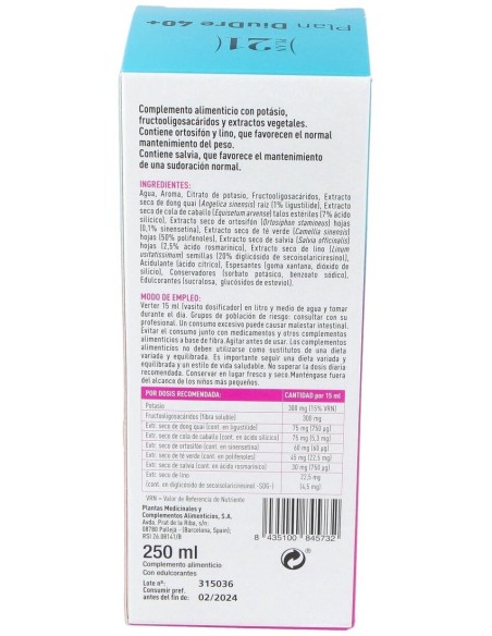 Plan Diudre 40+ 250 Ml de Plameca