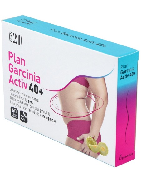 Plan Garcinia Activ 40+ 60 Cápsulas Vegetales de Plameca