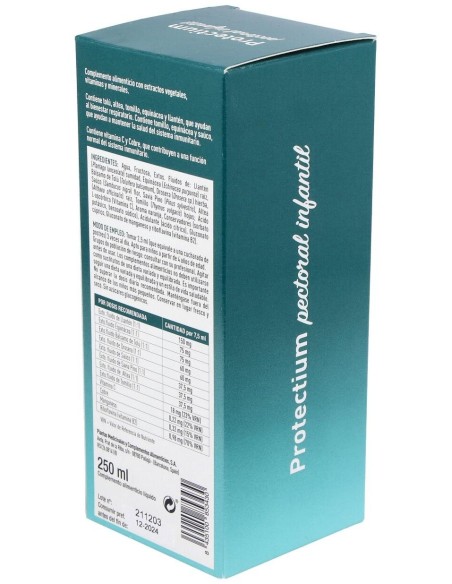 Protectium Pectoral Infantil 250 Ml de Plameca
