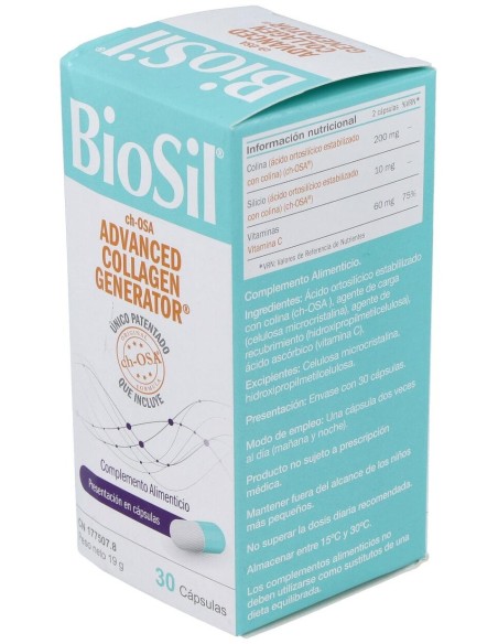 Biosil Generador De Colageno 30 Cápsulas  Biosil
