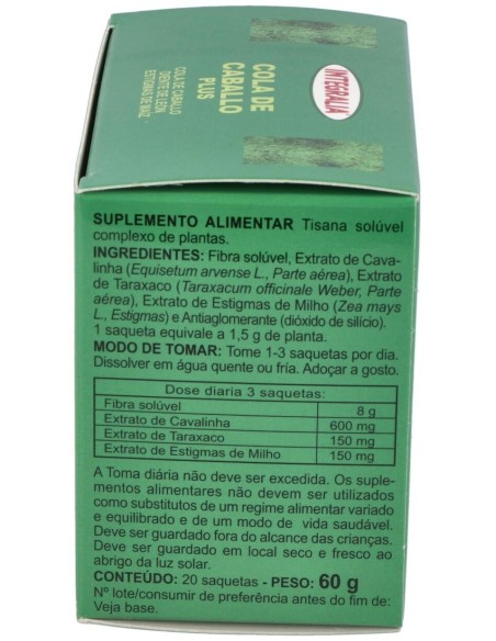 Cola De Caballo Plus Soluble 20Sbrs. de Integralia