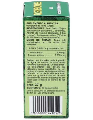 Fenogreco 500Mg. 60Comp. de Integralia