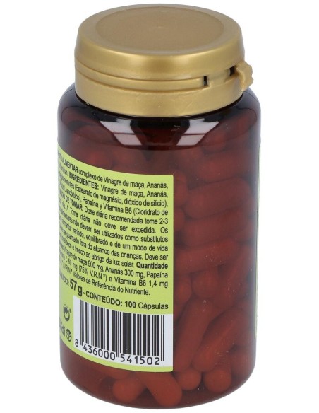 Vinagre Manzana Plus 100Cap. de Integralia