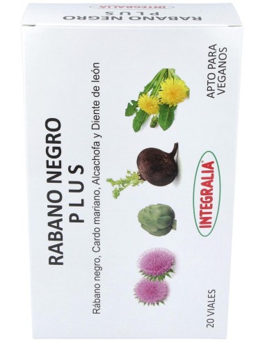 Rabano Negro Plus 20Viales de Integralia