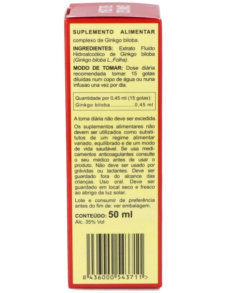 Ginkgo Biloba Concentrado 50Ml. de Integralia