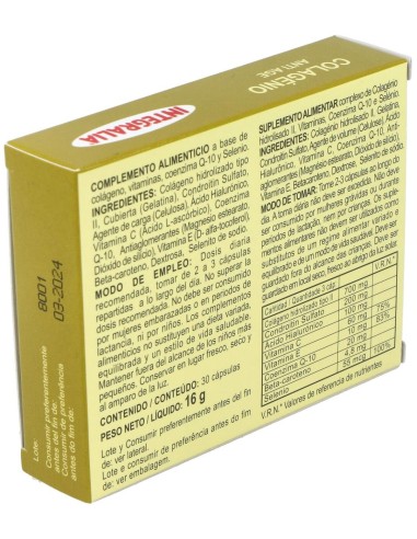 Colageno Anti Age 30Caps. de Integralia