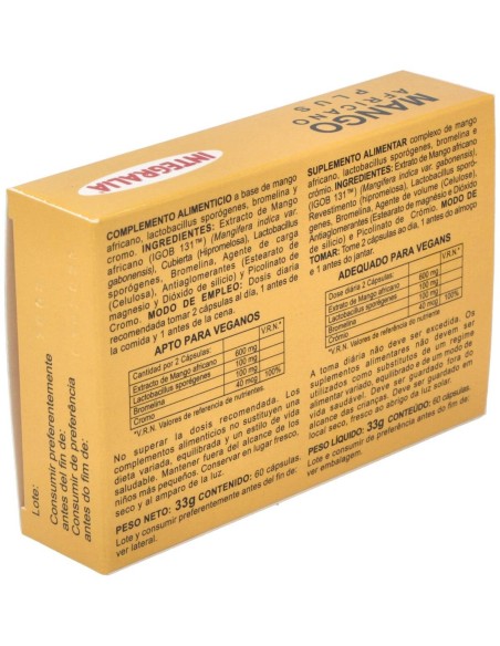 Mango Africano Plus 60Cap. de Integralia