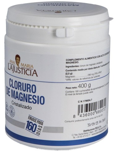 Cloruro Magnesio 400 Gr. de Ana Maria Lajusticia
