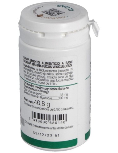 Algas Comprimidos Sabor Limon 104Comp. de Ana Maria Lajusticia