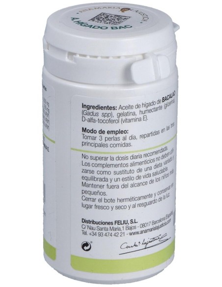 Higado Bacalao 90Perlas de Ana Maria Lajusticia