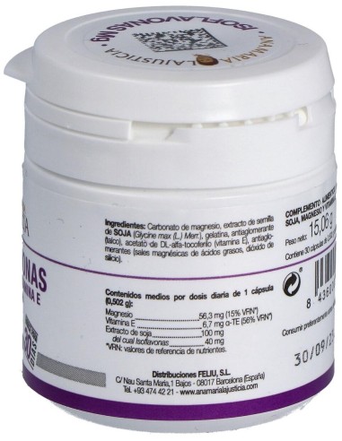Isoflavonas (Con Magnesio Y Vit.E) 30Cap. de Ana Maria Lajusticia