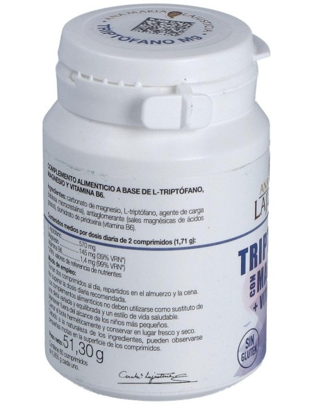 Triptofano Con Magnesio+Vit. B6 60Comp. de Ana Maria Lajusticia