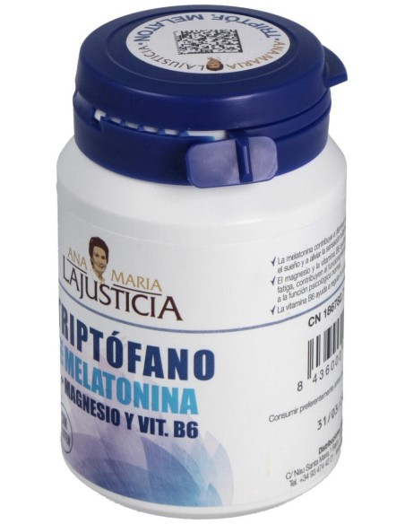 Triptofano Con Melatonina+Mg+Vit. B6 60Comp. de Ana Maria Lajusticia