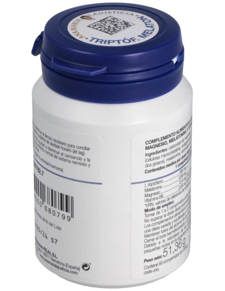 Triptofano Con Melatonina+Mg+Vit. B6 60Comp. de Ana Maria Lajusticia