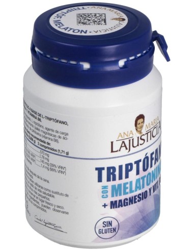 Triptofano Con Melatonina+Mg+Vit. B6 60Comp. de Ana Maria Lajusticia