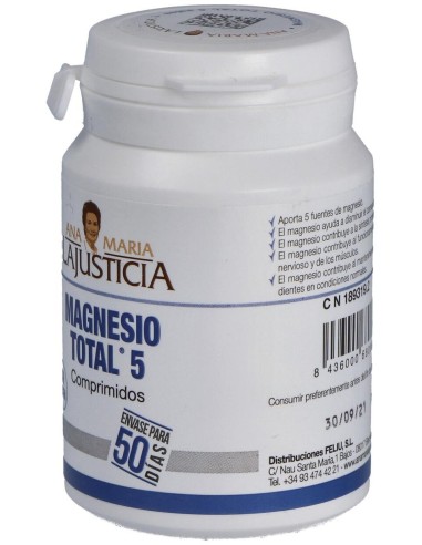 Magnesio Total 5 Sales 100Comp. de Ana Maria Lajusticia