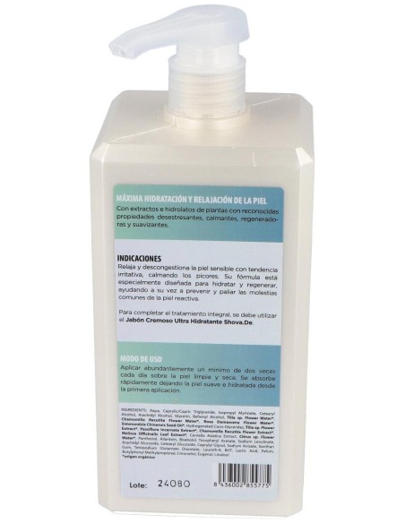 Crema Corporal Calmante Para Pieles Sensibles 1L. de Shovade