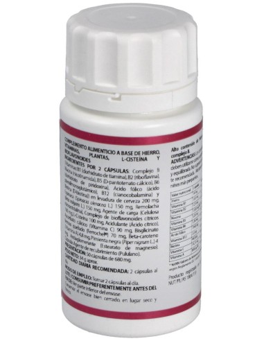 Holomega Ferro Plus 180 Cáp. de Equisalud