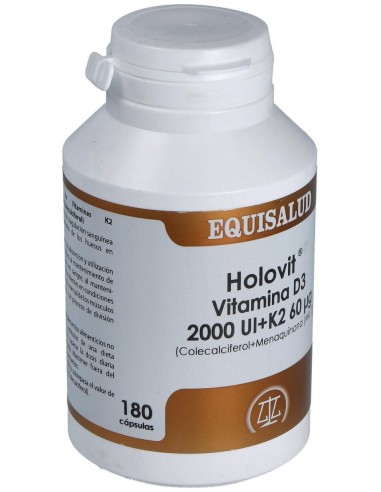 Holovit Vit. D3 2000Ui+K2 60Mcg+Menaquinona 180Cap de Equisalud