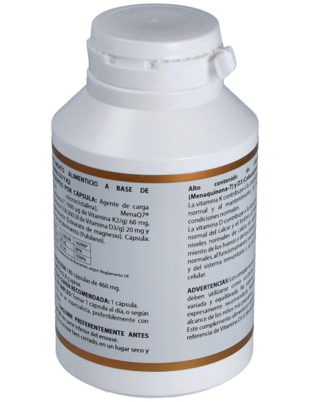 Holovit Vit. D3 2000Ui+K2 60Mcg+Menaquinona 180Cap de Equisalud