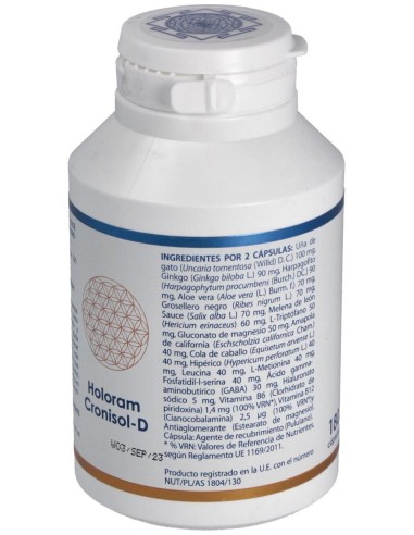 Holoram Cronisol-D (Cronidol) 180Cap. de Equisalud
