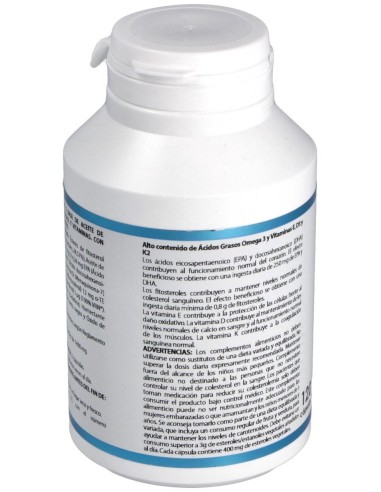 Omega 3 Esteroles Vegetales Vit K2, D3, E 120Cap de Equisalud