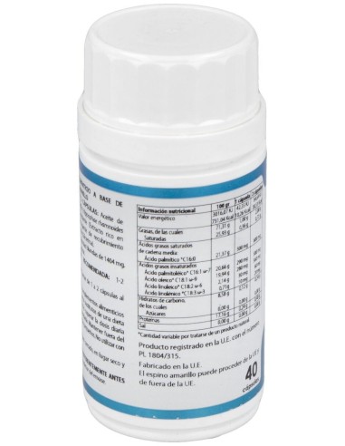 Omega 7 1000Mg. Aceite Bayas Espino Amarillo 40Cap de Equisalud