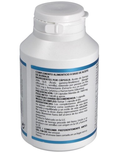 Aceite Borraja 1000Mg. 120Cap. de Equisalud