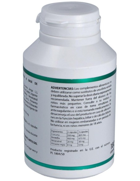 Holofit Curcuma Plus 180Cap. de Equisalud