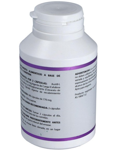 Holomega Acetil L-Carnitina 180Cap. de Equisalud