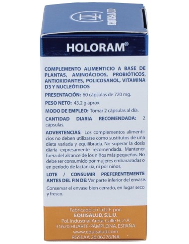 Holoram Sindromet 60Cap. de Equisalud