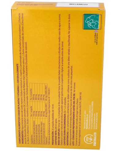 Anpahi Forte Drenador Hepatico 20Amp. de Equisalud