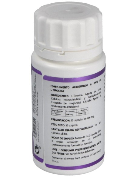 Holomega L-Tirosina 50Cap. de Equisalud