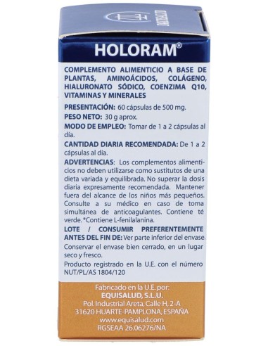 Holoram Radi 60Cap. de Equisalud
