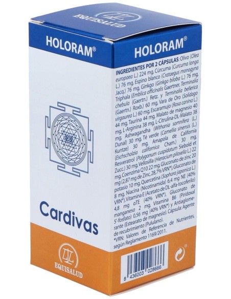 Holoram Cardivas 60Cap. de Equisalud