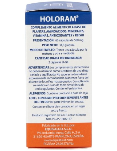 Holoram Cerevitan 60Cap. de Equisalud