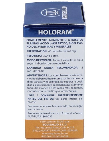 Holoram Vision 60Cap. de Equisalud