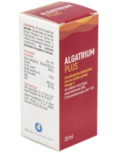 Algatrium Plus Liquido (Dha 70%) 30Ml. de Algatrium