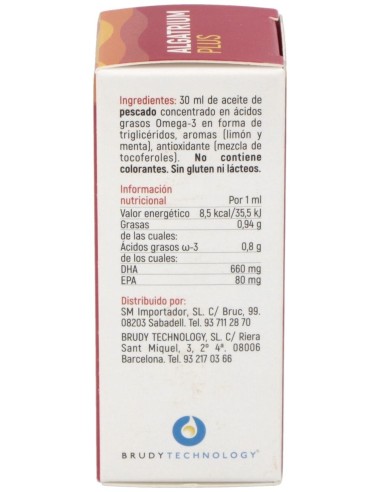 Algatrium Plus Liquido (Dha 70%) 30Ml. de Algatrium