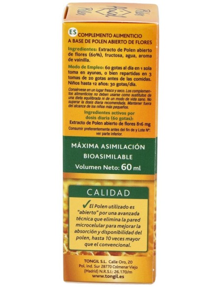Apicol Polen 60Ml de Tongil