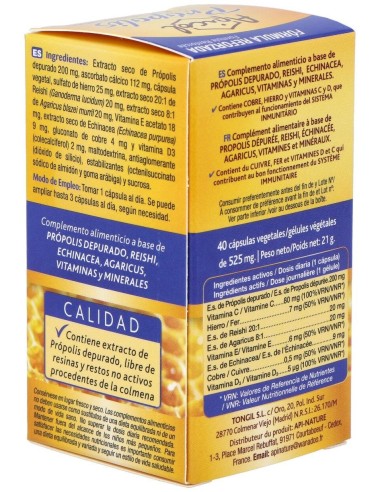 Apicol Propolis 40Cap. de Tongil