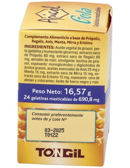 Apicol (Aligel) Gola Plus 24Perlas de Tongil