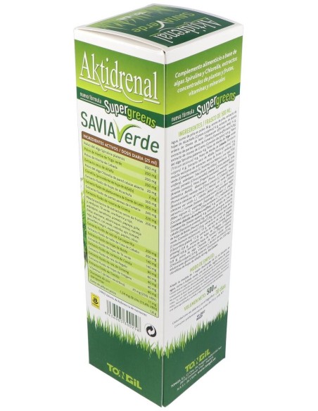 Aktidrenal Savia Verde 500Ml. Lineabel de Tongil